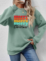 Showstopper Long Sleeve Merry Christmas Sweatshirt-MXSTUDIO.COM