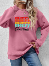 Showstopper Long Sleeve Merry Christmas Sweatshirt-MXSTUDIO.COM