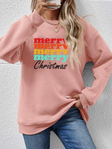 Showstopper Long Sleeve Merry Christmas Sweatshirt-MXSTUDIO.COM