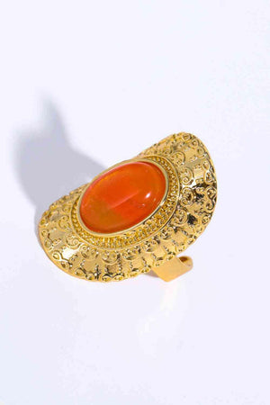 Significant Copper Natural Stone Ring-MXSTUDIO.COM