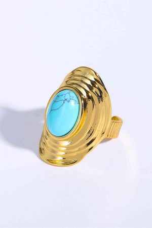 Significant Copper Natural Stone Ring-MXSTUDIO.COM