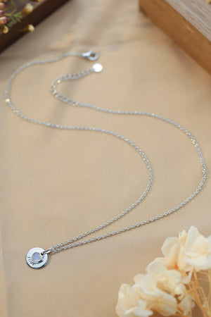 Significant Sterling Silver Love Heart Moonstone Necklace - MXSTUDIO.COM