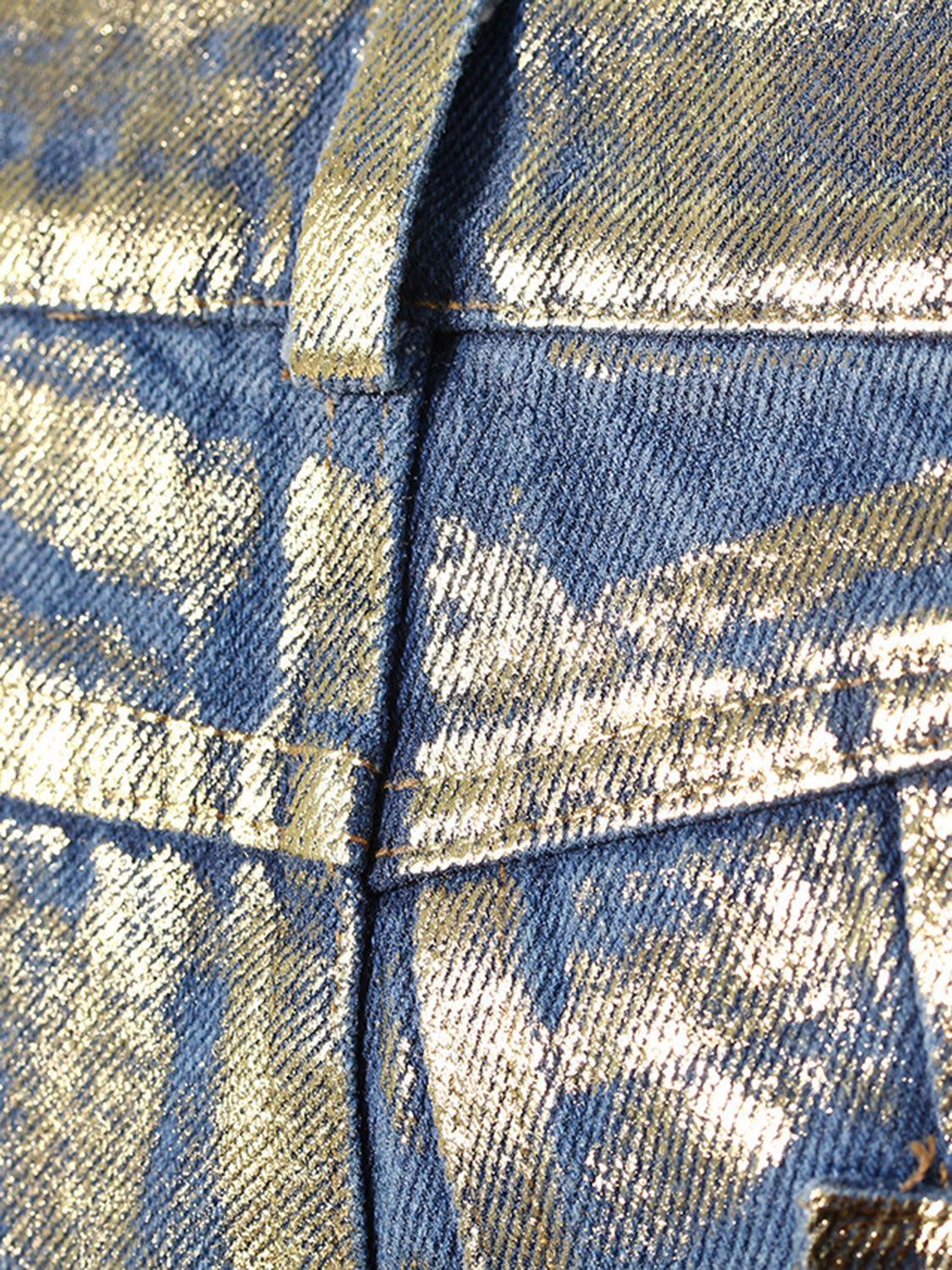 a close up of a pocket on a pair of jeans