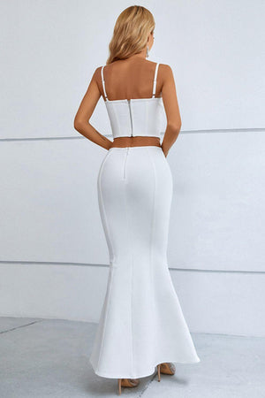 Sizzling Hot Cutout Cami and Fishtail Skirt Set - MXSTUDIO.COM