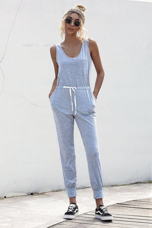 Sleeveless Ankle Length Jogger Jumpsuit Women - MXSTUDIO.COM