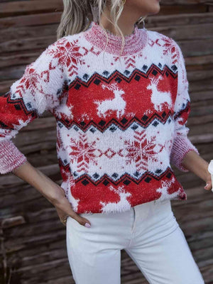 Sleigh Ride Warmth Reindeer Christmas Sweater-MXSTUDIO.COM