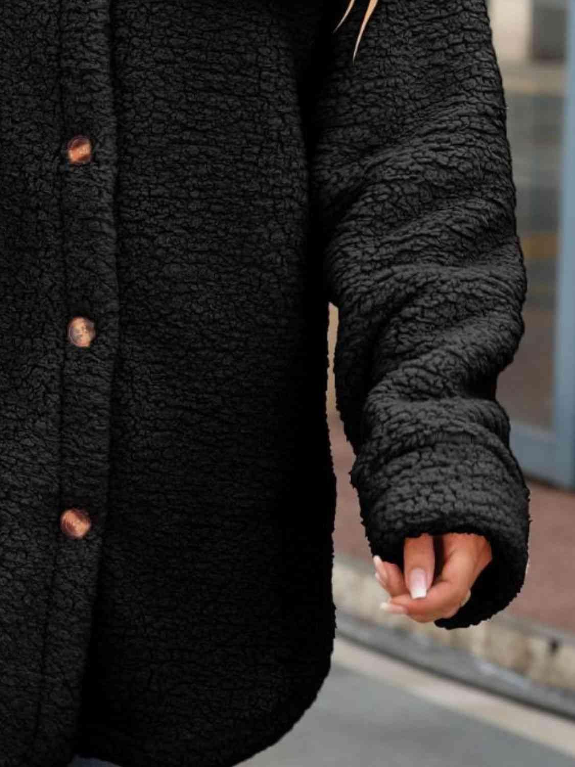 Snuggly Button Down Teddy Winter Coat-MXSTUDIO.COM