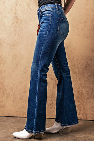 Sociable Denim High Rise Flare Jeans - MXSTUDIO.COM