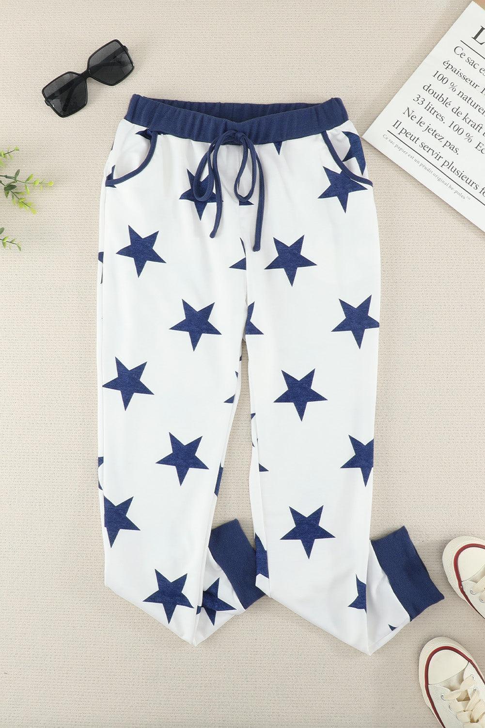Sparkle and Shine Jogger Star Print Pants - MXSTUDIO.COM