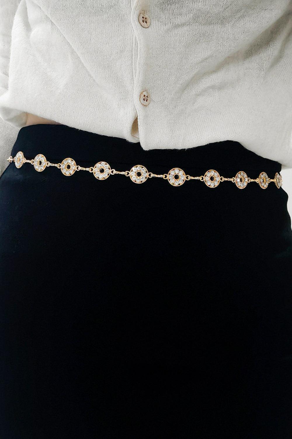 Sparkling Women's Rhinestone Chain belt - MXSTUDIO.COM