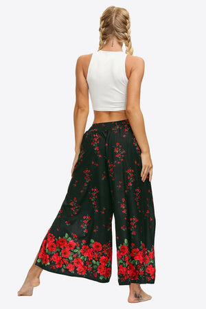 Spectacular Long Split Wide Leg Pants - MXSTUDIO.COM