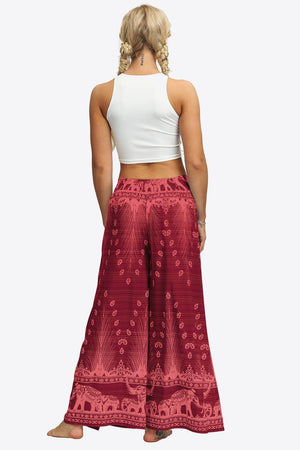 Spectacular Long Split Wide Leg Pants - MXSTUDIO.COM