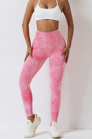 Sporty Chic High Waist Active Tie Dye Leggings - MXSTUDIO.COM