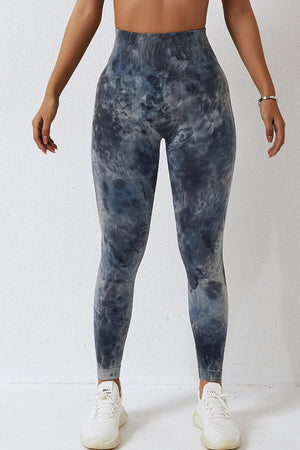 Sporty Chic High Waist Active Tie Dye Leggings - MXSTUDIO.COM