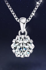 Spread Sparkle 1 Carat Moissanite Necklace Womens - MXSTUDIO.COM