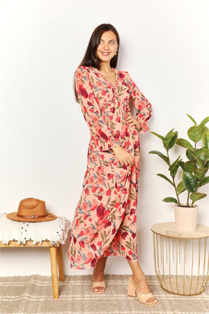 Spring Darling Long Sleeve Maxi Floral Dress - MXSTUDIO.COM