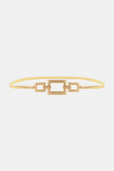 Square Shape Women's Zinc Alloy Buckle Iron Belt - MXSTUDIO.COM