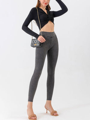 Stand Firm High Rise Skinny Crop Jeans - MXSTUDIO.COM