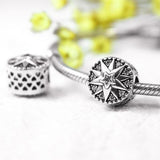 Star Design One Piece 925 Sterling Silver Bead Charm-MXSTUDIO.COM