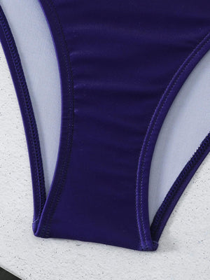 a close up of a woman's purple underwear