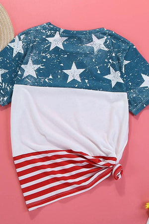 Stars and Stripes USA American Flag T Shirt - MXSTUDIO.COM