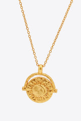 Statement Double Sided Wear Gold Plated Chain Necklace - MXSTUDIO.COM