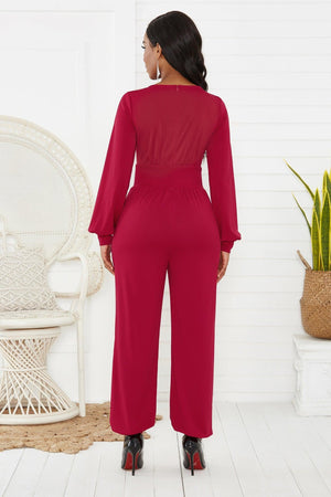 Statement Lantern Sleeves Jumpsuit - MXSTUDIO.COM