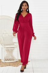 Statement Lantern Sleeves Jumpsuit - MXSTUDIO.COM