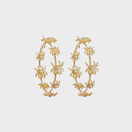 Stay Pretty Circle Shape Rhinestone Earrings-MXSTUDIO.COM