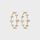 Stay Pretty Circle Shape Rhinestone Earrings-MXSTUDIO.COM