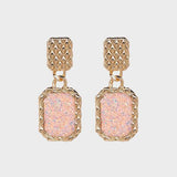 Steezy Alloy Rhinestone Dangle Earrings-MXSTUDIO.COM