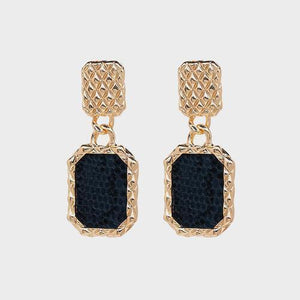 Steezy Alloy Rhinestone Dangle Earrings-MXSTUDIO.COM