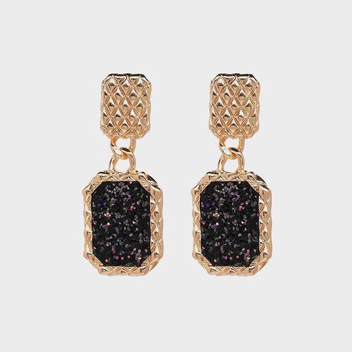 Steezy Alloy Rhinestone Dangle Earrings-MXSTUDIO.COM