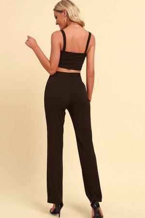 Striking Beauty Crop Top And Pants Set - MXSTUDIO.COM