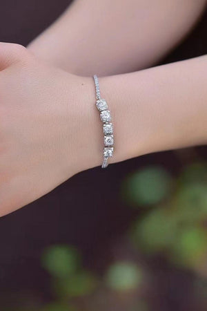 Striking Lobster Clasp 5 Carat Moissanite Bracelet - MXSTUDIO.COM