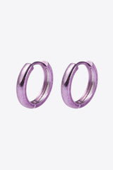 Strikingly Remarkable Lavender Huggie Earrings - MXSTUDIO.COM