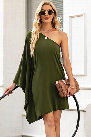 Strong Aura One Shoulder Dress - MXSTUDIO.COM