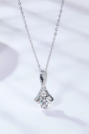 Stunner 1 Carat Moissanite Necklace Womens - MXSTUDIO.COM