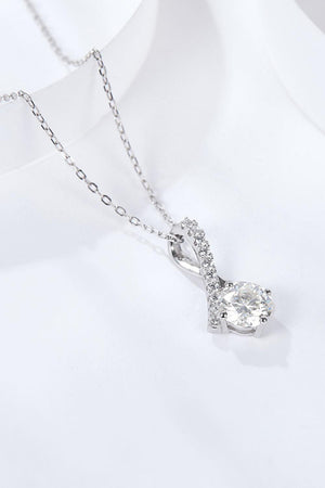 Stunner 1 Carat Moissanite Necklace Womens - MXSTUDIO.COM