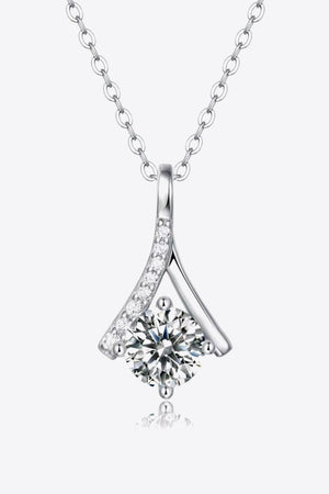 Stunner 1 Carat Moissanite Necklace Womens - MXSTUDIO.COM