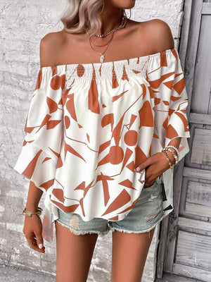 Stunner Off Shoulder Bell Sleeve Blouse - MXSTUDIO.COM