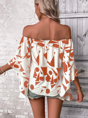 Stunner Off Shoulder Bell Sleeve Blouse - MXSTUDIO.COM