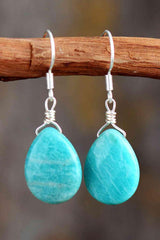 Style Staple Natural Stone Teardrop Earrings-MXSTUDIO.COM