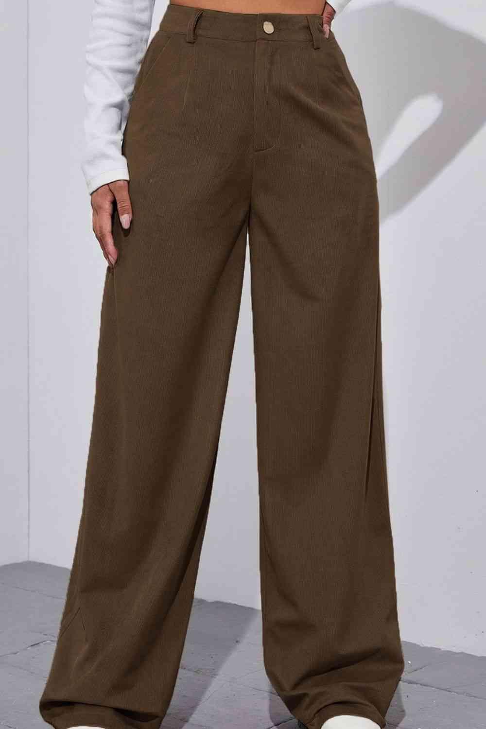 Stylish Getup High Waisted Straight Leg Women's Pants - MXSTUDIO.COM