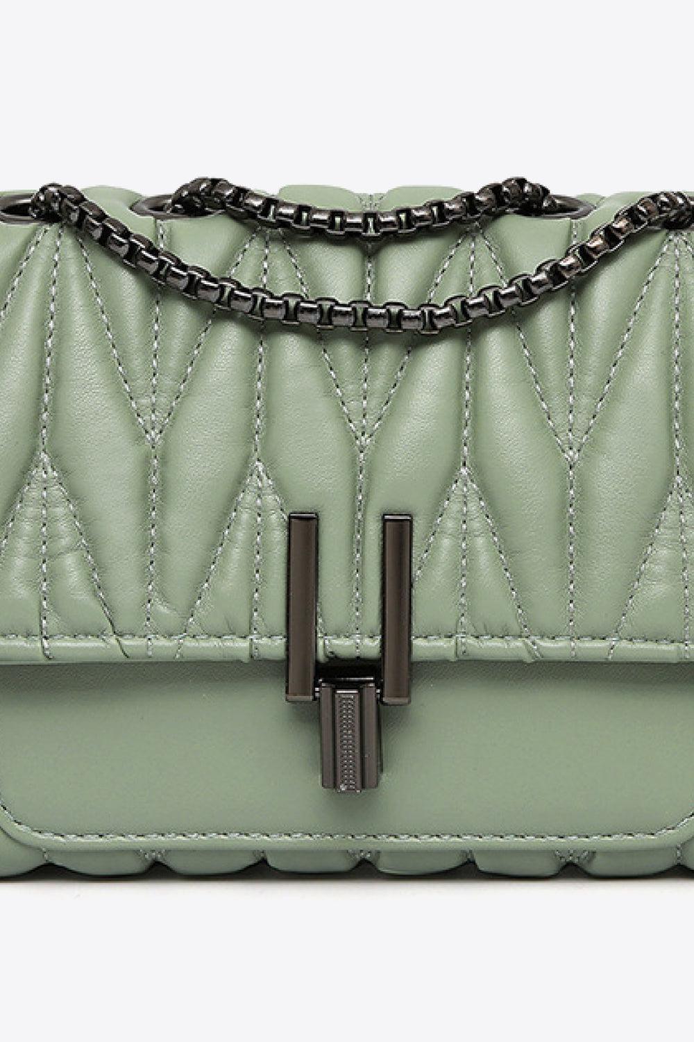 Stylish Versatility Chain Strap Flap Crossbody Bag - MXSTUDIO.COM