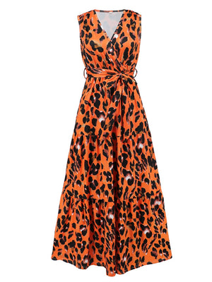 a dress with an animal print on it