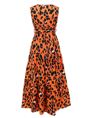 a dress with a leopard print on it