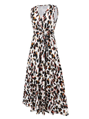 a dress with a leopard print on it