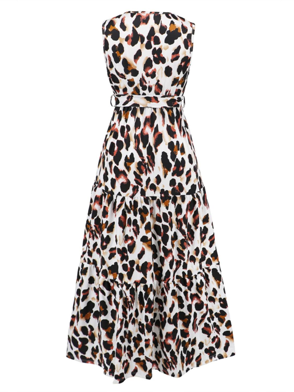 a dress with a leopard print on it