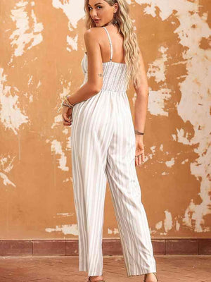 Summer Confidence Sleeveless Wide Leg Jumpsuit - MXSTUDIO.COM